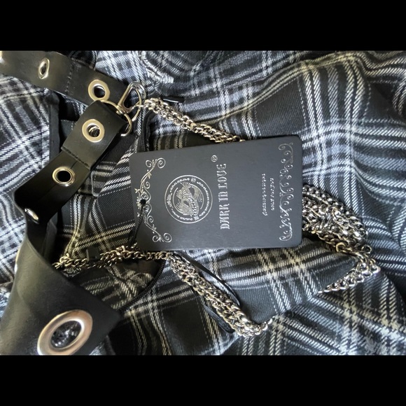 Brand New DOLLS KILL Plaid Distressed Mini Skirt - Picture 10 of 12